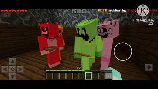 Minecraft smiling critters rp the smiling critters wake up [upl. by Anire451]