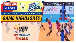 PVL OC 2018 AteneoMotolite vs Creamline  Game Highlights  December 5 2018 [upl. by Aura119]