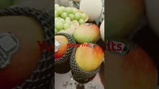 PERSIMONCHERRYMANGO GRAPES amp CANTALOUPE FRUITSshortsviralsweetfruitsasmr [upl. by Airual388]