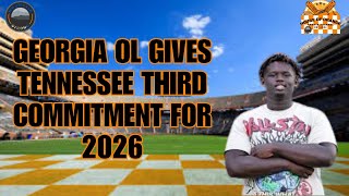 Georgia OL Gives Tennessee Third Commitment of 2026  Tennessee Football Recruiting [upl. by Neall]