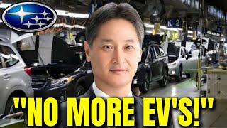 Subaru CEO Shocks Everybody  HUGE News [upl. by Yarg156]