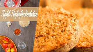 🍏🍪quotGesunde ApfelHaferflockenKekse ohne Zucker und Mehl  🌟Ein schnelles und einfaches Rezept👩‍🍳🍎 [upl. by Vasiliu525]