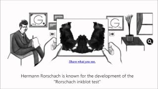 Hermann Rorschach Google Doodle [upl. by Aisatsanna]