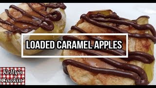 Loaded Caramel ApplesCaramel ApplesAir fryerCooks Essentials [upl. by Ennalorac301]