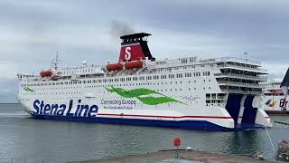 MV Stena Vision Arrives at Cherbourg 241023 [upl. by Suoilenroc448]