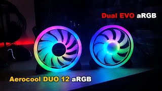 Aerocool DUO 120 aRGB VS Dual EVO aRGB [upl. by Rydder911]