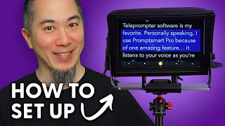 BEST Teleprompter Setup and App for Zoom Calls amp Webinars [upl. by Nalim]