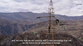 HVCRC reconductoring in Montenegro 110kV line for CGES [upl. by Kirenoj389]