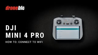 DJI Mini 4 Pro How to Connect to Wifi DJI RC 2 [upl. by Ayarahs]