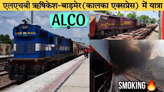 Journey with Smoky Alco🔥 Superb Chugging amp Smoking  14887 Rishikesh Barmer Express [upl. by Hett]