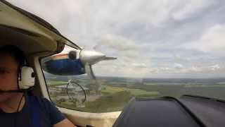 GoPro HD1080 MEP Flight Training Partenavia P68 [upl. by Elle]