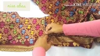 BuatSendiri Kebaya  Membuat kelepet [upl. by Adaynek]