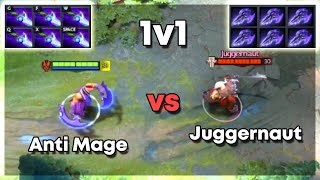 Anti Mage Diffusal x6 vs Juggernaut Mage Slayer x6  Level 30 Dota 2 1v1  Who Will Win [upl. by Manning191]