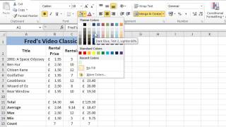 Excel 2010 Tutorial For Beginners 7  Formatting Worksheets Microsoft Excel [upl. by Aicirtal]