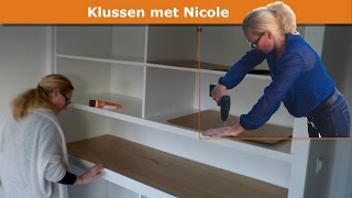 Nicole bouwt grote kledingkast in slaapkamer  Builtin wardrobe [upl. by Ednarb]