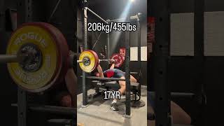 Bench Press PR 83 KG powerlifting [upl. by Nick194]