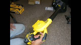 Dewalt Leaf blower review unboxing DCV100 [upl. by Orgell793]