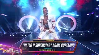 Adam Copeland Entrance AEW Dynamite 08052024 [upl. by Nobie856]