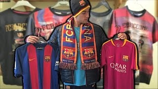 MA COLLECTION DE MAILLOTS DU BARCA  TeamNeymar [upl. by Crifasi]