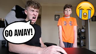 BEING MEAN To My Little Brother For 24 Hours PRANK [upl. by Kciredohr]