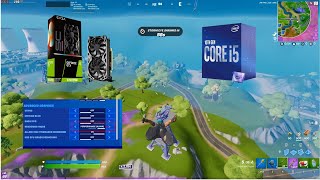 1660 S  i510400f  16gb ram  Fps Fortnite Test performance mode [upl. by Zilef381]