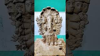 how to make khairatabad Ganesh 2024with mud stepbystep trendingshorts viralart koushik arts [upl. by Susej]