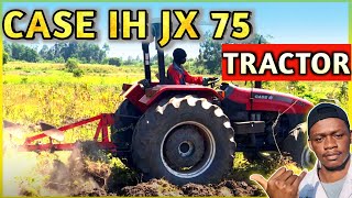 CASE IH JX75 TRACTOR Ploughing [upl. by Kucik]