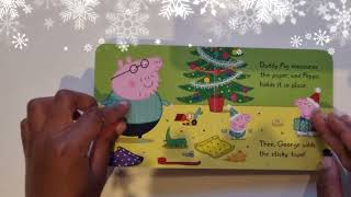 PEPPA PIG CHRISTMAS BOOK PRESENT WRAPPING [upl. by Aihsitan699]