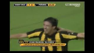 Godoy Cruz 1 Peñarol 3 Copa Libertadores 2011  Jornada 2 [upl. by Eiboh]