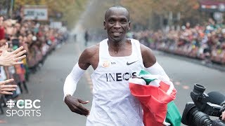 Eliud Kipchoge Breaks the 2 Hour Marathon Barrier in Vienna  INEOS 159 Challenge  CBC Sports [upl. by Hacim670]