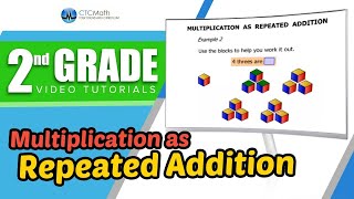 2nd Grade Math Tutorials Multiplication as Repeated Addition [upl. by Tayyebeb]