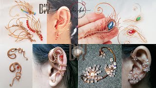 Part 1 8 Making impressive earcuff  tutorial on how to make your own jewelry from copper wire [upl. by Audre]