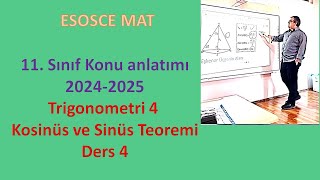 Kosinüs Teoremi ve Sinüs Teoremi  Ders 4  11 Sınıf Matematik [upl. by Aphrodite]