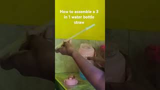 How to fix a 3in 1 water bottle straw [upl. by Crist]