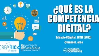 ¿Qué es la competencia digital [upl. by Annatsirhc820]