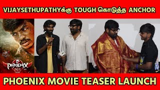 ANCHORஐ SURPRISE பண்ண VIJAY SETHUPATHY  PHOENIX Teaser Launch  tollgate  TOLLGATE  Surya [upl. by Buote677]