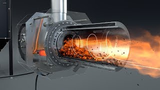 KIPI Pellet Burner  3d Animation [upl. by Nrek254]