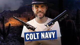 HISTORIA DEL REVÓLVER COLT NAVY  Nueva réplica de KOLSER [upl. by Sauls]