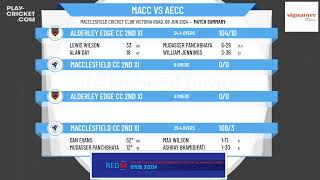 Macclesfield CC 2nd XI v Alderley Edge CC 2nd XI [upl. by Mcgee]