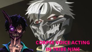 Corpse voice acting as Ojiro Otori in Tribe Nine Clip 1 [upl. by Yenoh]