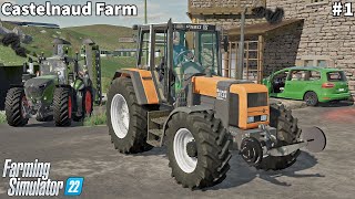 Awesome French Map New Career Feeding Animals amp Prepare Alfalfa Bales│Castelnaud│FS 22│Timelapse1 [upl. by Eseuqcaj]