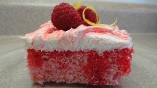 Recipes Using Cake Mixes 23 Raspberry pinklemonade quotpokequot cake [upl. by Atonsah64]