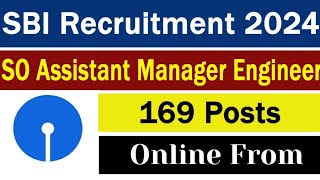 SBI Recruitment 2024  Assistant Manager Engineers Vacancies [upl. by Kaylyn]