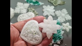 ❄️❄️🎄Nueva PASTA CASERA imitacion ESCARCHA de nieve Homemade snow pasta diy manualidades navidad [upl. by Akerdnuhs763]