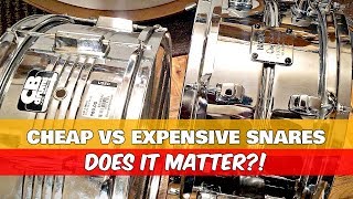 CHEAP vs EXPENSIVE SNARE DRUMS  Does It Matter [upl. by Aric948]