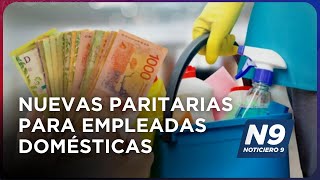 NUEVAS PARITARIAS PARA EMPLEADAS DOMÉSTICAS  NOTICIERO 9 [upl. by Rica202]