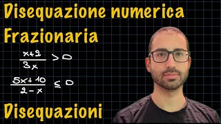 Disequazione numerica frazionaria  Disequazioni ✨RadicediPiGreco✨ [upl. by Aden]