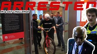 ARRESTED BMX IN amp OUT CHALLENGE [upl. by Kitchen]