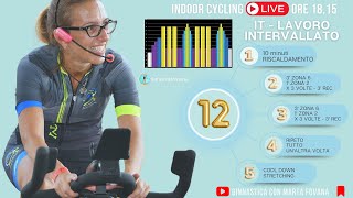 Indoor Cycling Live IT Interval Training  Raggiungi i Tuoi Obiettivi con Me  Lezione Spinning 12 [upl. by Ahsiatal]