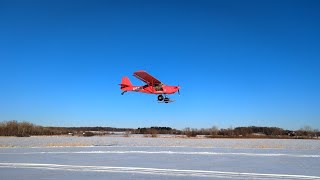 Kitfox Ski Plane Flying [upl. by Ahsem]